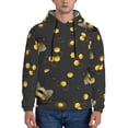 thumbnail image 1 of Haiem Bumblebee Patterned Men's Hoodie with Kangaroo Pocket - Ideal Pullover Sweatshirt for Daily Wear, Travel, and Home-X-Large, 1 of 7