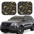 thumbnail image 1 of Haiem Bumblebee Car Windshield Sun Shade (2 Pieces) Foldable Windshield Sun Shade Car Accessories for Truck SUV Pickup-Large, 1 of 7
