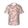 thumbnail image 1 of Haiem Bunny And Flower Printed Hawaiian Shirt for Men - Men’s Casual Beach Summer Shirts - Stretch Fabric with Modern Fit-Medium, 1 of 9