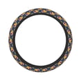 thumbnail image 1 of Haiem Burning Rugby Balls Print Steering Wheel Cover 15 Inches for Women Men, Neoprene Anti-Slip Cute Car Steering Wheel Grip Wrap Car Accessories Protective Case Cover, 1 of 8