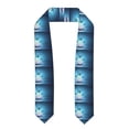 thumbnail image 1 of Haiem Butterflies And Waterlily In Water Pattern Graduation Stole 2024 | Premium Satin Sash for Graduation Ceremony, 1 of 7