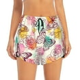 thumbnail image 1 of Haiem Butterflies and Roses Women's 2 in 1 Running Shorts - Lightweight Athletic Workout Gym Yoga Breathable Sports Shorts Liner with Phone Pockets-XX-Large, 1 of 9