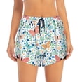 thumbnail image 1 of Haiem Butterflies Women's 2 in 1 Running Shorts - Lightweight Athletic Workout Gym Yoga Breathable Sports Shorts Liner with Phone Pockets-Small, 1 of 9