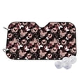 thumbnail image 1 of Haiem Butterfly Car Windshield Sun Shade - Blocks UV Rays Sun Visor Protector, Sunshade to Keep Your Vehicle Cool, Universal Fit SUV Van Sedan-Medium, 1 of 7