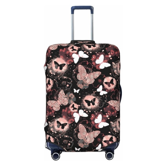 Haiem Butterflies1 Luggage Cover Printed Suitcase Covers for Luggage Elastic Washable Suitcase Protector Fits 18-32 Inch Luggage-Small