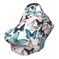 thumbnail image 1 of Haiem Butterfly Baby Nursing Cover & Nursing Poncho - Multi Use Cover for Baby Car Seat Canopy, Stroller Cover, 360°Full Privacy Breastfeeding Coverage, 1 of 1
