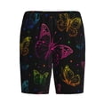 thumbnail image 1 of Haiem Butterfly Men's Pajama Short with Soft Woven Cotton Elastic Waistband Sleep Short-X-Large, 1 of 9