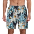 thumbnail image 1 of Haiem Butterflys Mens Swim Trunks with Compression Liner 2 in 1 Swimming Shorts Stretch Swimwear Quick Dry,Board Shorts-3X-Large, 1 of 9