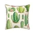 thumbnail image 1 of Haiem Cactus And Succulent Print Velvet Soft Solid Decorative Square Throw Pillow Covers Set with Elegant Piping Christmas Cushion Case for Sofa Bedroom Car-20"x20", 1 of 8