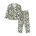 thumbnail image 1 of Haiem Cactuses Pattern Women’s Long-sleeve Sleepwear,Sleepwear Set,2-piece Loungewear Set,Soft PJs Comfy Nightwear with Pockets-X-Large, 1 of 7