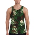 thumbnail image 1 of Haiem Camouflage Skull Men Workout Tank Top Gym Bodybuilding Sleeveless Muscle T Shirts Athletic Tank Breathable Workout Shirt-Medium, 1 of 8