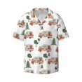 thumbnail image 1 of Haiem Camp Van Men's Casual Shirts Short Sleeve Button Down Shirts Fashion Textured Summer Beach Shirt-Small, 1 of 7