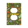 thumbnail image 1 of Haiem Camping 1 Pattern Decorative Wall Plates, 1-Gang 5.0" x3.0", Unbreakable Thermoplastic Faceplate Cover for Decorator Receptacle Outlet & Switch-Style S, 1 of 6