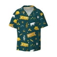 thumbnail image 1 of Haiem Camping Men's Casual Shirts Short Sleeve Button Down Shirts Fashion Textured Summer Beach Shirt-Small, 1 of 7