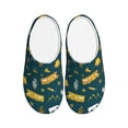 thumbnail image 1 of Haiem Camping Print Women's Fuzzy Memory Foam House Slipper Cozy Home Footwear Non-slip Winter Slippers-37/38, 1 of 7