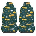 thumbnail image 1 of Haiem Camping Printed Car Seat Covers Set of 2, Universal Fit Car Seat Covers,Protective Seat Covers,Comfortable Car Seat Covers, Easy Installation Seat Covers, 1 of 9