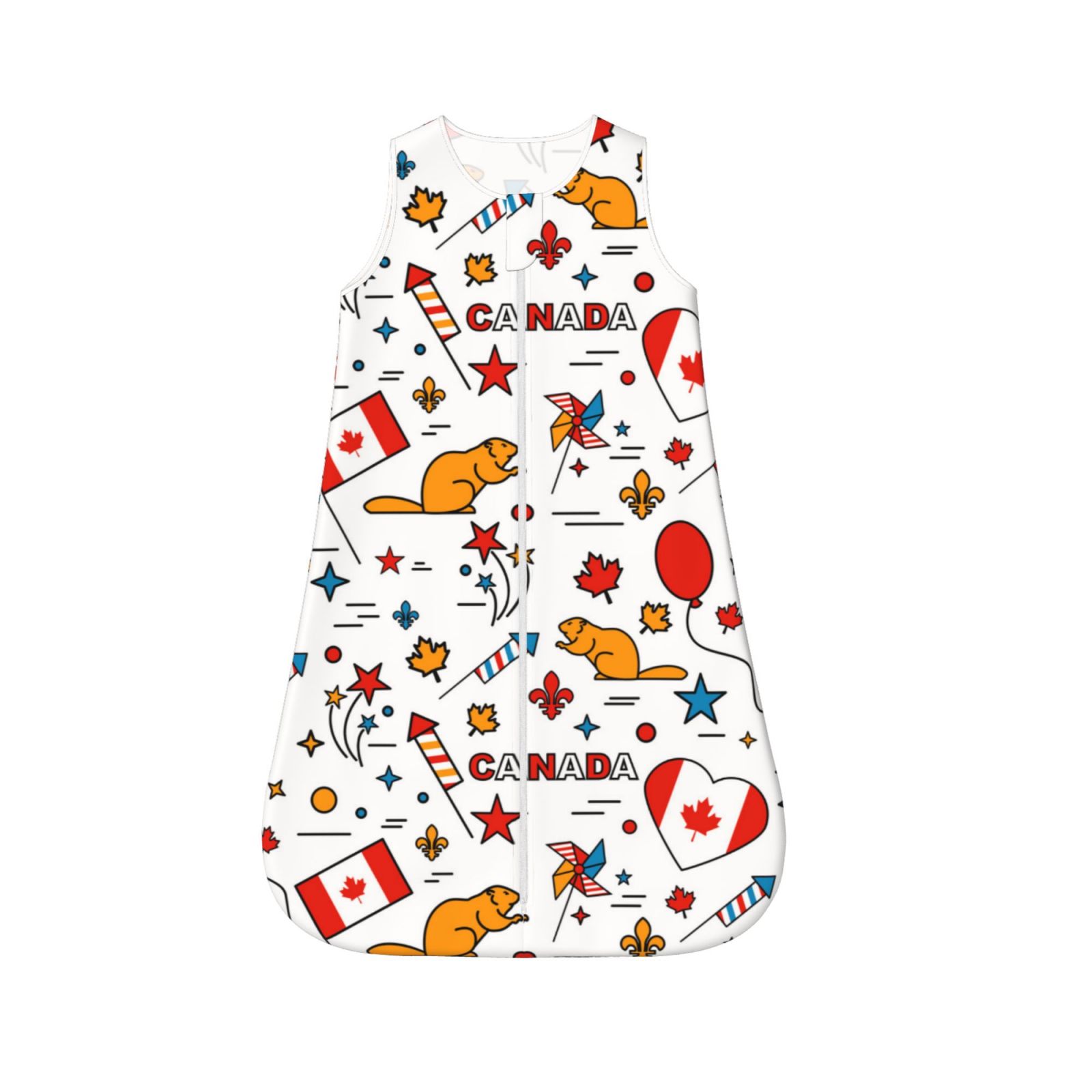 Haiem Canada Day Printed Baby Sleep Sack 06 Months Muslin Baby