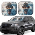 thumbnail image 1 of Haiem Cargo Ship At Sea Car Windshield Sun Shade (2 Pieces) Foldable Windshield Sun Shade Car Accessories for Truck SUV Pickup-Large, 1 of 7