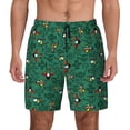 thumbnail image 1 of Haiem Cartoon Air Transportation Mens Swim Trunks with Compression Liner 2 in 1 Swimming Shorts Stretch Swimwear Quick Dry,Board Shorts-, 1 of 9