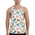thumbnail image 1 of Haiem Cartoon Animals Men Workout Tank Top Gym Bodybuilding Sleeveless Muscle T Shirts Athletic Tank Breathable Workout Shirt-, 1 of 9