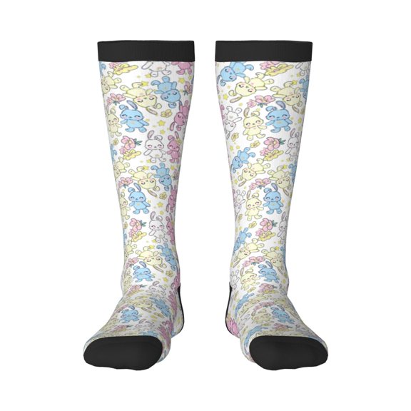 Haiem Cartoon Bunny Socks, Funny Novelty Crazy Design Cotton Socks Sports Socks Knee High Socks For Men, Women,1Pairs - Gift For Working Friends