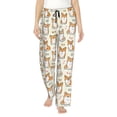 thumbnail image 1 of Haiem Cartoon Corgi Women's Pajama Pants Ultra Lightweight Pjs Bottoms Sleepwear Bottom Pants With Pocket Drawstring-Small, 1 of 7