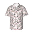 thumbnail image 1 of Haiem Cartoon Cow Printed Hawaiian Shirt for Men - Men’s Casual Beach Summer Shirts - Stretch Fabric with Modern Fit-3X-Large, 1 of 7