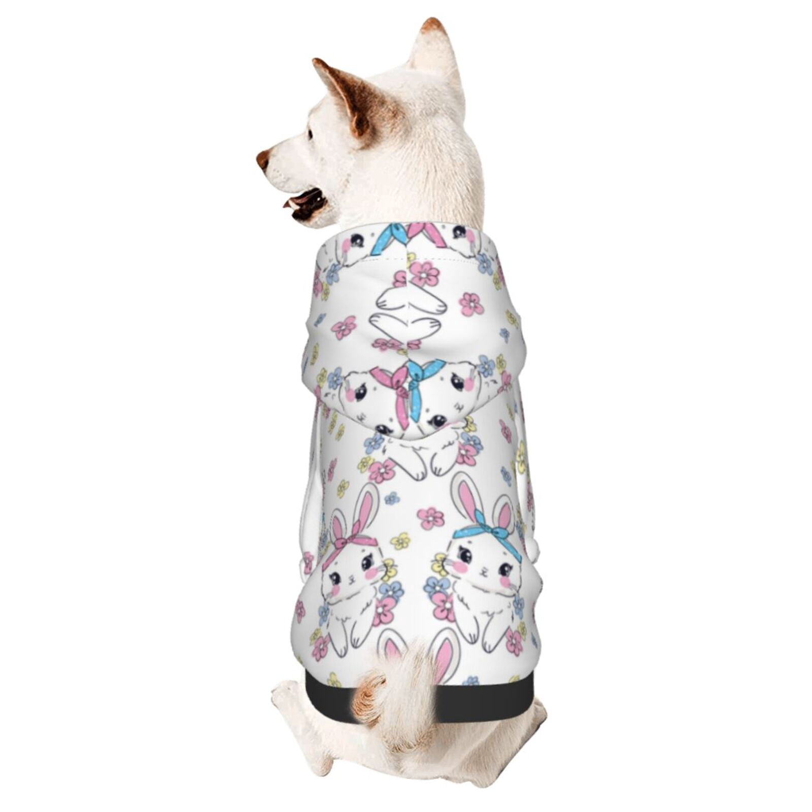 SMALL DOG - Bunny Hood Doggy Sweatshirt Navy