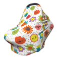 thumbnail image 1 of Haiem Cartoon Flowers Baby Nursing Cover & Nursing Poncho - Multi Use Cover for Baby Car Seat Canopy, Stroller Cover, 360°Full Privacy Breastfeeding Coverage, 1 of 1