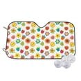 thumbnail image 1 of Haiem Cartoon Flowers Car Windshield Sun Shade - Blocks UV Rays Sun Visor Protector, Sunshade to Keep Your Vehicle Cool, Universal Fit SUV Van Sedan-Small, 1 of 7