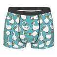 thumbnail image 1 of Haiem Cartoon Funny Goose Men's Boxer Briefs, Every Day Comfort Stretch Cotton Moisture-Wicking Underwear-Small, 1 of 9