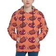 thumbnail image 1 of Haiem Cartoon Meat Pattern Boys Hoodie, Youth Pullover Hooded Sweatshirt, Kangaroo Pocket Hoodie for Kids Girls -Large, 1 of 6