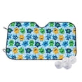 thumbnail image 1 of Haiem Cartoon Monster Car Windshield Sun Shade - Blocks UV Rays Sun Visor Protector, Sunshade to Keep Your Vehicle Cool, Universal Fit SUV Van Sedan-Medium, 1 of 7