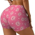 thumbnail image 1 of Haiem Cartoon Pigs and Hearts No Front Seam Biker Shorts for Women Yoga Workout Gym Bike Shorts with Tummy Control Moisture-Wicking-X-Large, 1 of 9