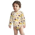 Haiem Cartoon Poodle Dog Printed UnisexBaby Long Sleeve Onesies