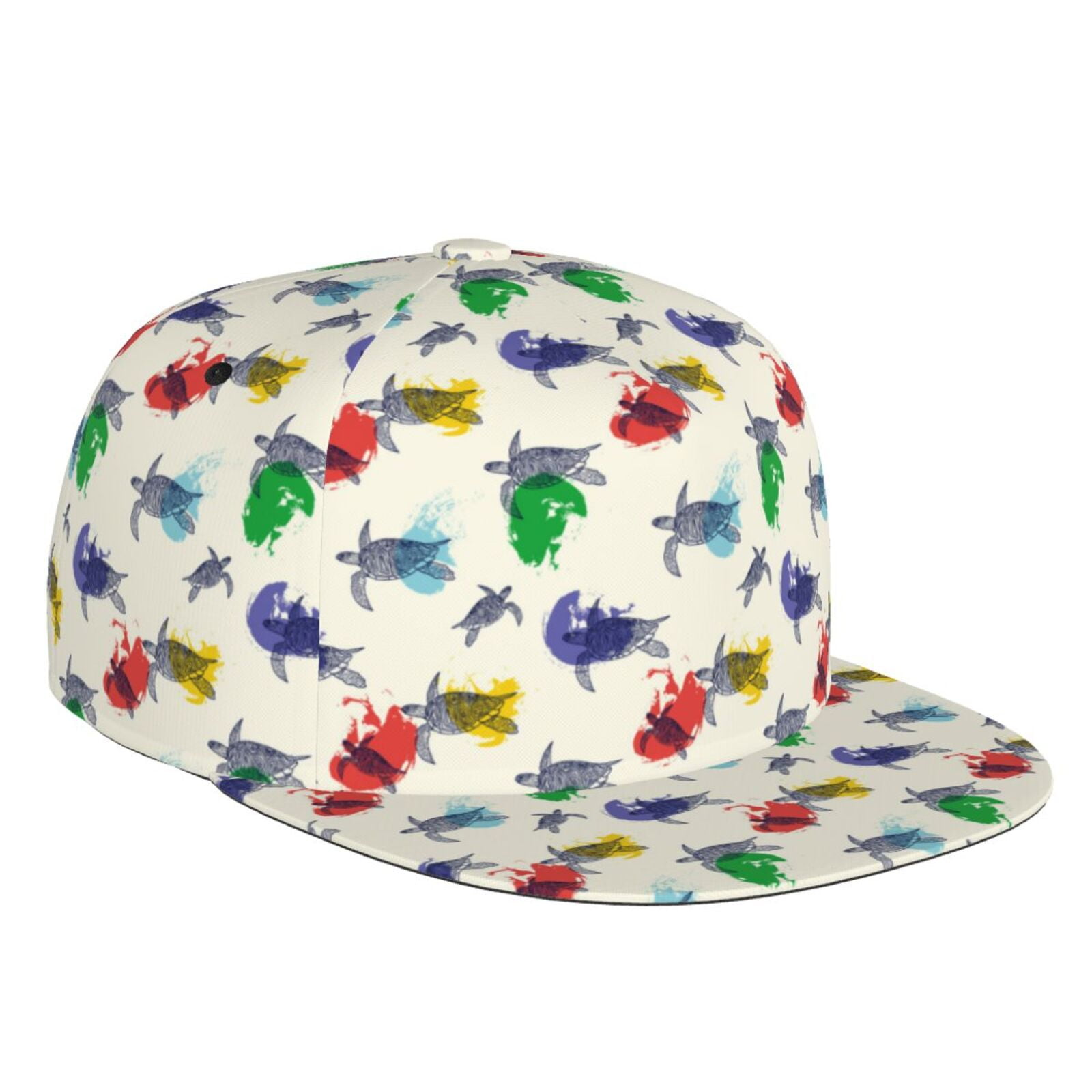 Haiem Cartoon Sea Turtle Classic Snapback Cap Flat Bill Hat Baseball ...