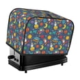 thumbnail image 1 of Haiem Cartoon Space Print Toaster Covers 2 Slice Wide Slot,Bread Dust Cover & Fingerprint Protection,Bread Machine Cover,Appliance Covers, 1 of 7