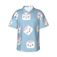 thumbnail image 1 of Haiem Cartoon Sushi Printed Hawaiian Shirt for Men - Men’s Casual Beach Summer Shirts - Stretch Fabric with Modern Fit-Small, 1 of 9