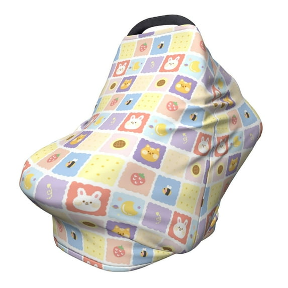 Haiem Cat And Rabbit Baby Nursing Cover & Nursing Poncho - Multi Use Cover for Baby Car Seat Canopy, Stroller Cover, 360°Full Privacy Breastfeeding Coverage