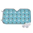 thumbnail image 1 of Haiem Cat Fish Car Windshield Sun Shade - Blocks UV Rays Sun Visor Protector, Sunshade to Keep Your Vehicle Cool, Universal Fit SUV Van Sedan-, 1 of 7