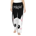 thumbnail image 1 of Haiem Cat Meow Women's Pajama Pants Ultra Lightweight Pjs Bottoms Sleepwear Bottom Pants With Pocket Drawstring-X-Large, 1 of 9