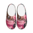 thumbnail image 1 of Haiem Cheetah On Toilet Humor Art Print Women's Fuzzy Memory Foam House Slipper Cozy Home Footwear Non-slip Winter Slippers-35/36, 1 of 7
