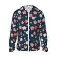thumbnail image 1 of Haiem Cherry Blossoms UPF 50+ Fishing Shirts for Men Long Sleeve UV Sun Protection Hoodie Non-Mask Outdoor Hiking Shirts, 1 of 9