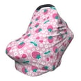 thumbnail image 1 of Haiem Cherry Strawberry Baby Nursing Cover & Nursing Poncho - Multi Use Cover for Baby Car Seat Canopy, Stroller Cover, 360°Full Privacy Breastfeeding Coverage, 1 of 1