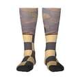 thumbnail image 1 of Haiem Chess Board With Pawns Socks, Funny Novelty Crazy Design Cotton Socks Sports Socks Knee High Socks For Men, Women,1Pairs - Gift For Working Friends, 1 of 8
