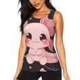 thumbnail image 1 of Haiem Chibi Axolotl Sakura Fantasy Printed Women's Workout Tank Top, Quick-Dry Sleeveless Gym Shirt, Breathable Lightweight Athletic Top for Running, Yoga, and Casual Wear-Medium, 1 of 7