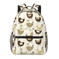 thumbnail image 1 of Haiem Chicken Cartoon Printed School Backpack,Casual Travel Lightweight Backpack,Durable Comfortable Multifunctional Backpack,Laptop Backpack, 1 of 5