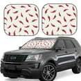 thumbnail image 1 of Haiem Chili Car Windshield Sun Shade (2 Pieces) Foldable Windshield Sun Shade Car Accessories for Truck SUV Pickup-Medium, 1 of 7