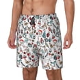 thumbnail image 1 of Haiem Christmas Elements Mens Swim Trunks with Compression Liner 2 in 1 Swimming Shorts Stretch Swimwear Quick Dry,Board Shorts-Medium, 1 of 9