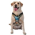 thumbnail image 1 of Haiem Coastal Style Garden Villa Pattern No-Pull Dog Harness Reflective Front Clip Vest with Handle,Step-in Air Dog Harness,Adjustable 2 Metal Rings 4 Buckles-Large, 1 of 6